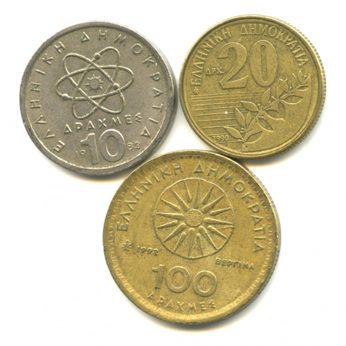 Лот монет. 3 шт 1982−1992