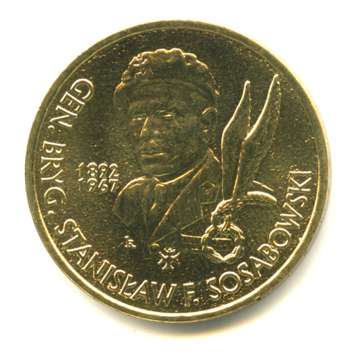 2 злотых — Генерал Станислав Сосабовски (1892-1967) 2004