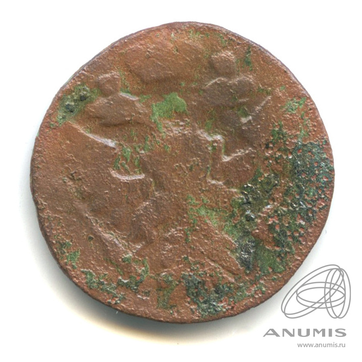 Деньга 1743 — ½ копейки) - Орел 1738 г(?)(? (Орел 1738 г.)