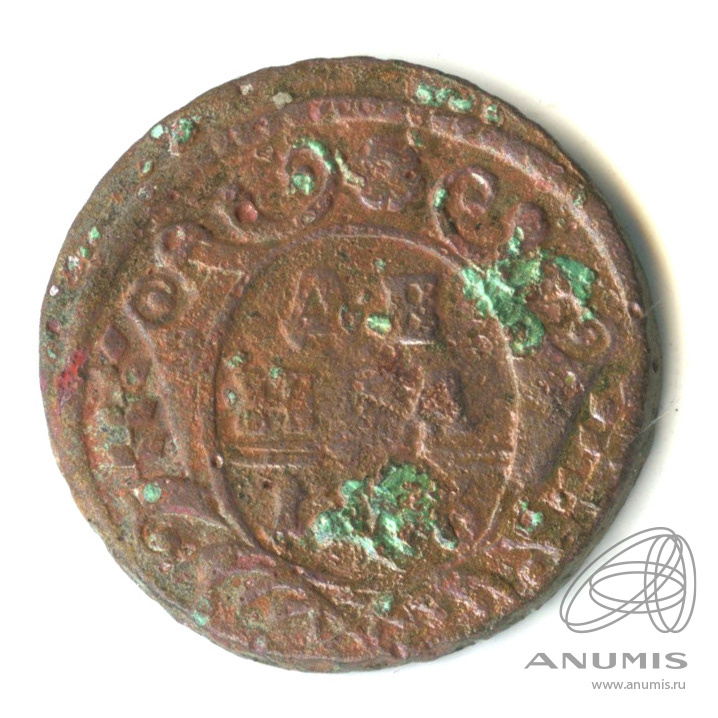 Деньга (½ копейки) 1736 — (½ копейки) - Орел 1730 г (Орел 1730 г.)