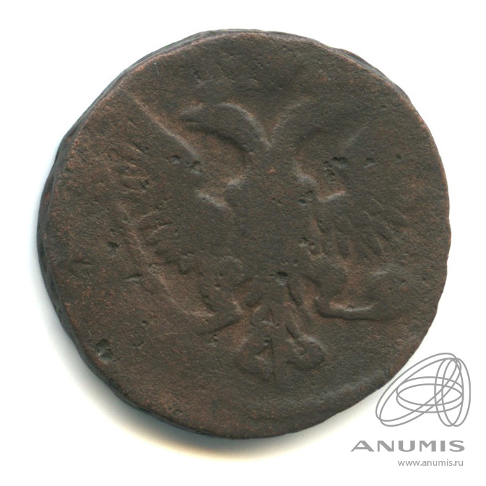 Деньга (½ копейки) 1744 — (½ копейки) - Орел г (Орел 1744 г.)