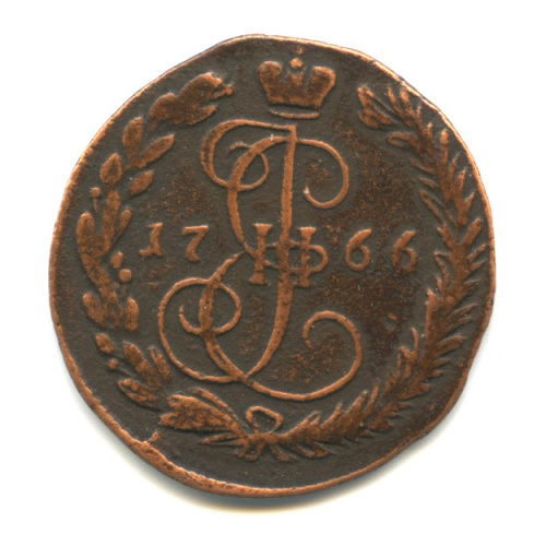 Деньга (½ копейки) 1766 ЕМ