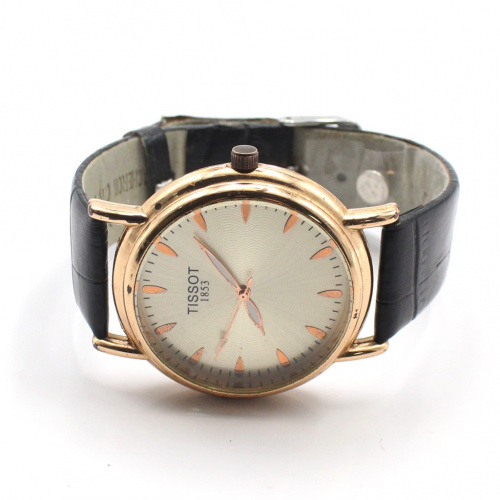 Часы наручные мужские «TISSOT». Кожаный ремень. Размер корпуса 3,8 см