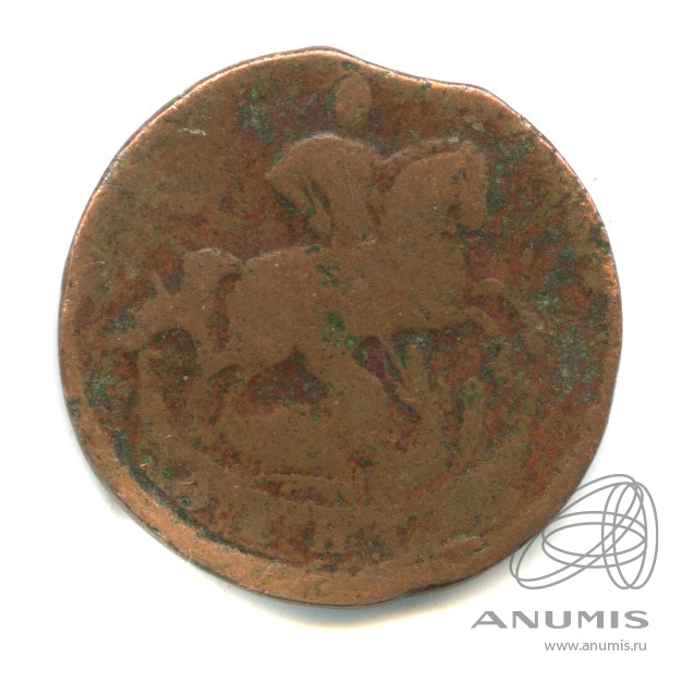 Деньга (½ копейки) 1759 — (½ копейки) - Вензель императрицы Елизаветы