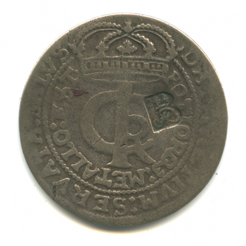 30 грошей (тымф) — Ян II Казимир 1664. С надчеканом