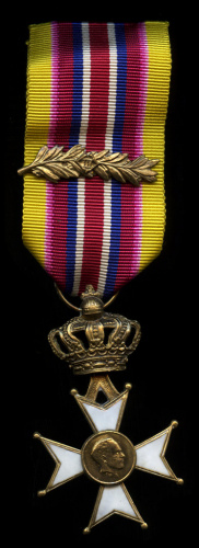 Медаль «Крест ветеранов за II Мировую войну (1939−1945 гг.)». Тяжелая, эмаль