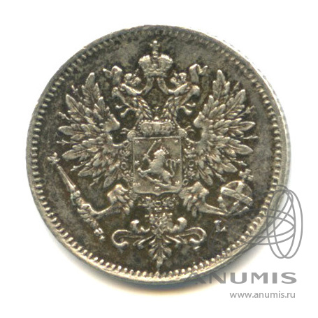 25 пенни 1909 L — Для Финляндии