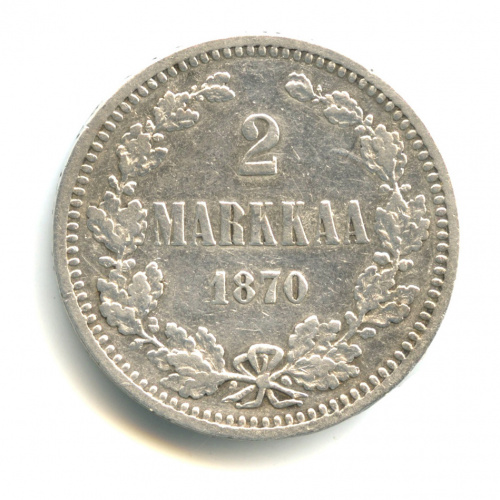 2 марки — Для Финляндии 1870 S