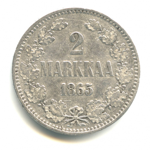 2 марки — Для Финляндии 1865 S