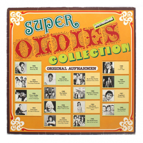 Пластинка виниловая «Super Oldies Collection». SR International. 33⅓ об/м, стерео. Типоразмер: 12″ «Гигант»