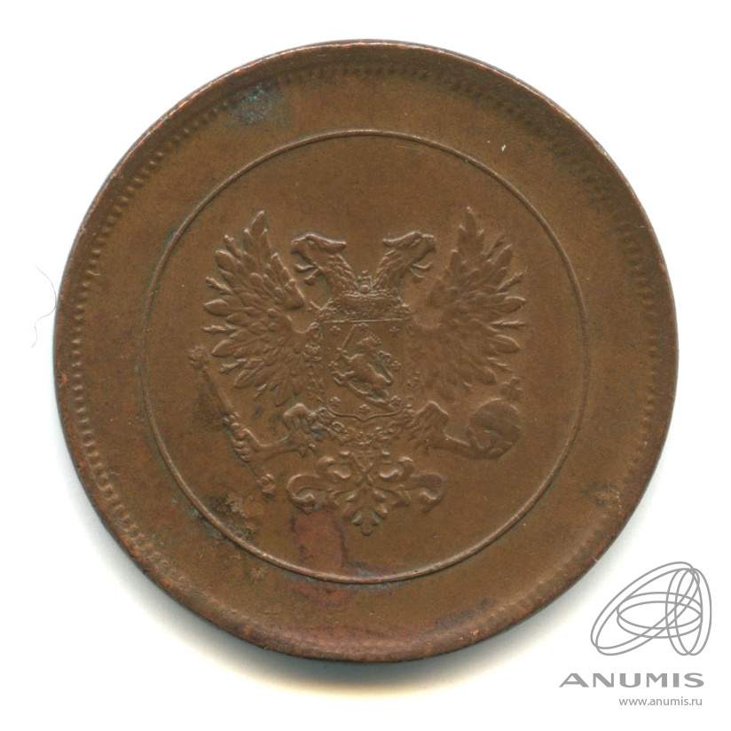 10 пенни 1917 — Для Финляндии. Орел