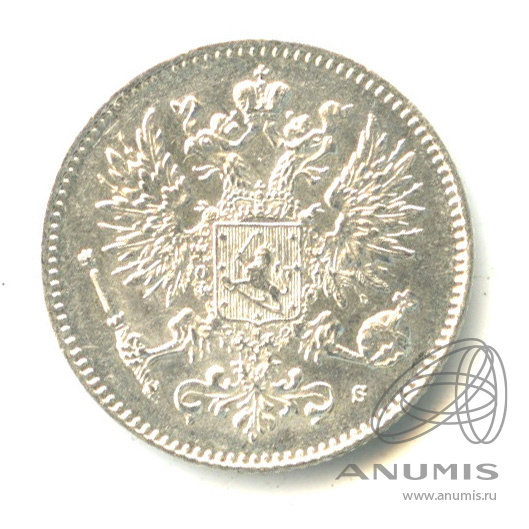 50 пенни 1916 S — Для Финляндии