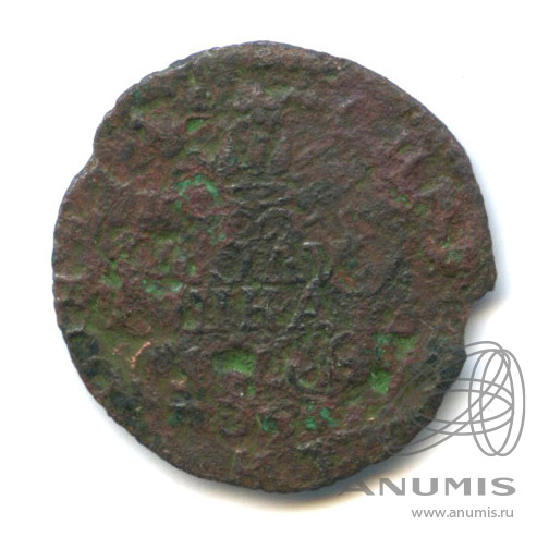 Полушка (¼ копейки) 1770 КМ — (¼ копейки) - Вензель Екатерины II, Сибирь КМ. Биткин - R1