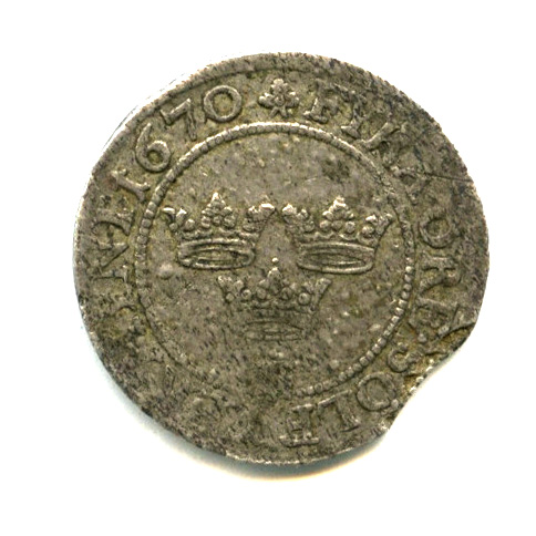 4 эре — Карл XI 1670