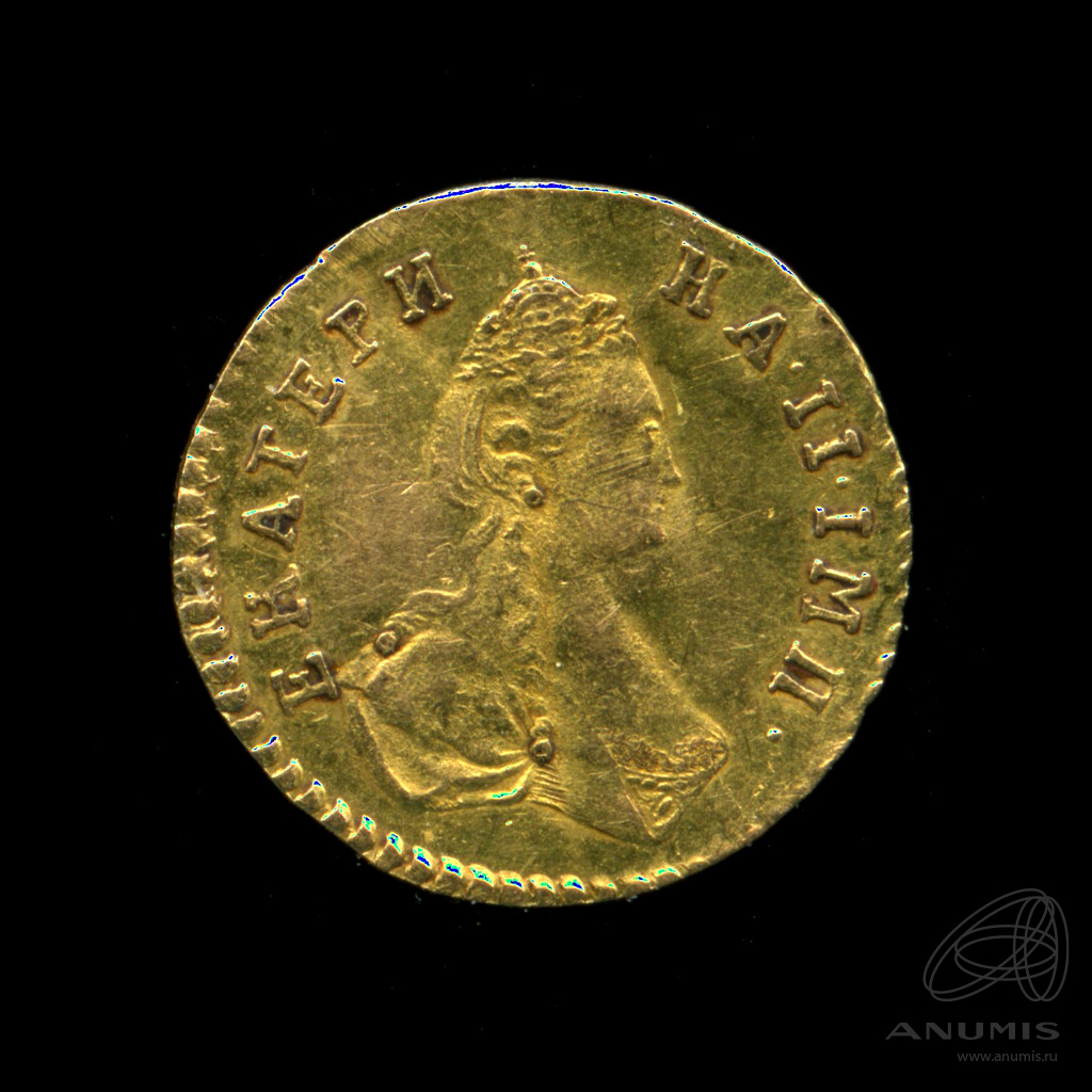 Полтина 1777 — (50 копеек) - Для дворцового обихода. Портрет Екатерины (Портрет Екатерины)