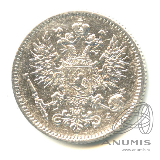 50 пенни 1893 L — Для Финляндии