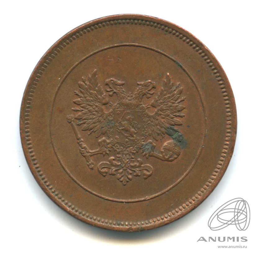10 пенни 1917 — Для Финляндии. Орел