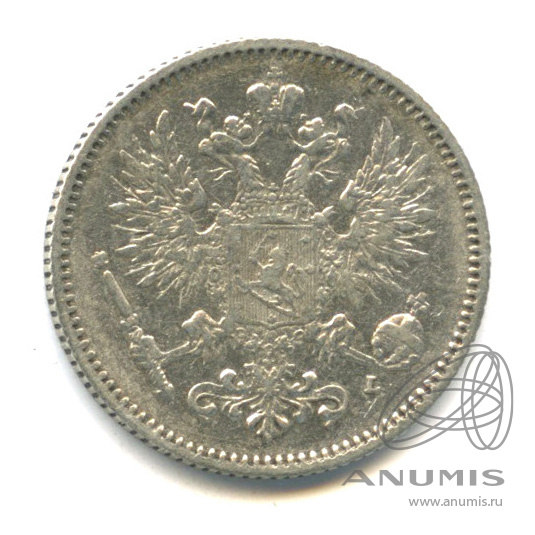50 пенни 1893 L — Для Финляндии