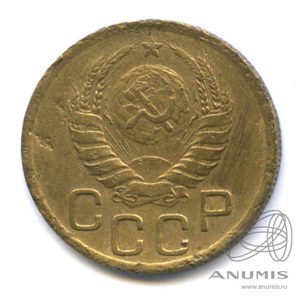 3 копейки 1939 — Венок 11 лент. л/c: Звезда выпуклая (фигурная) (л/c: Звезда выпуклая (фигурная))
