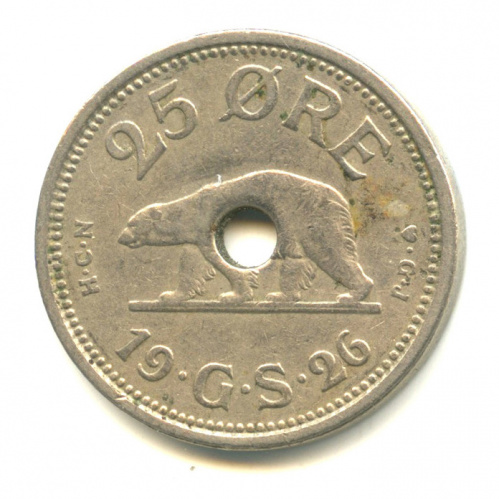 25 эре 1926. Очень редкая