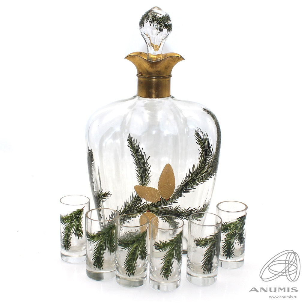 графин со стопками хрусталь. штоф рюмки точечная роспись. графин с напылением ссср голубой. графин со стопками. набор графин и стопки.