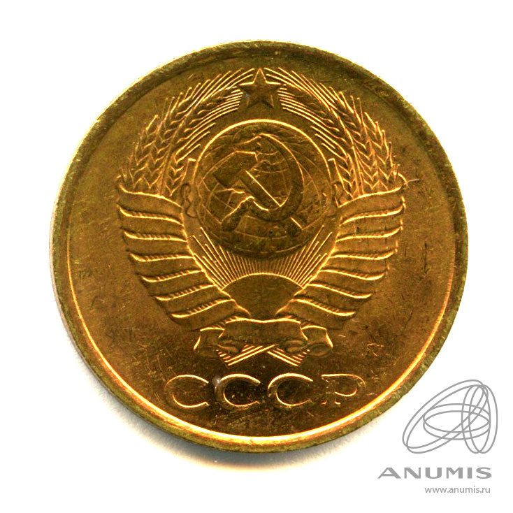 5 копеек 1991 Л — Яркий штемпельный блеск