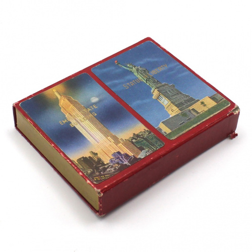Набор игральных карт «Нью-Йорк». Две колоды. В коробке 10×12 см