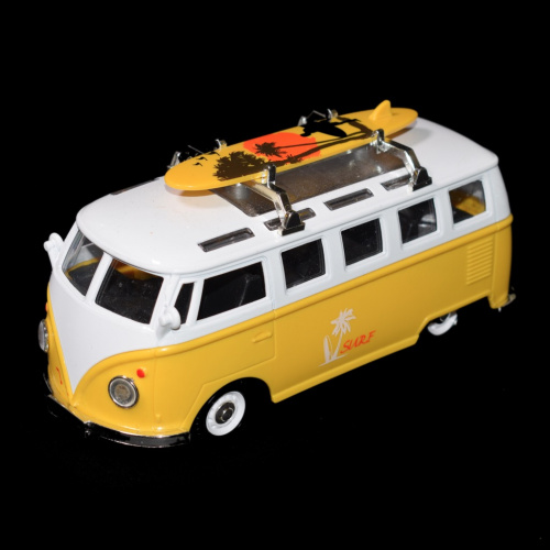 Модель автомобиля VW BUS SURF, свет/звук. Пластик