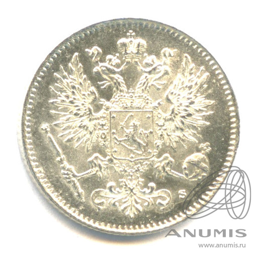 50 пенни 1916 S — Для Финляндии