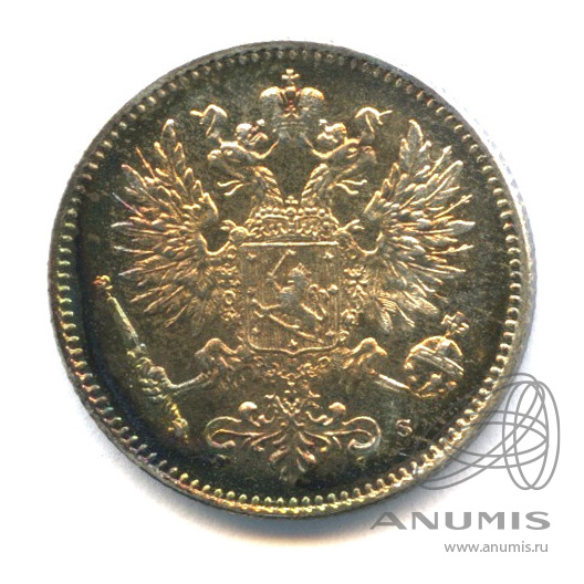 50 пенни 1914 S — Для Финляндии