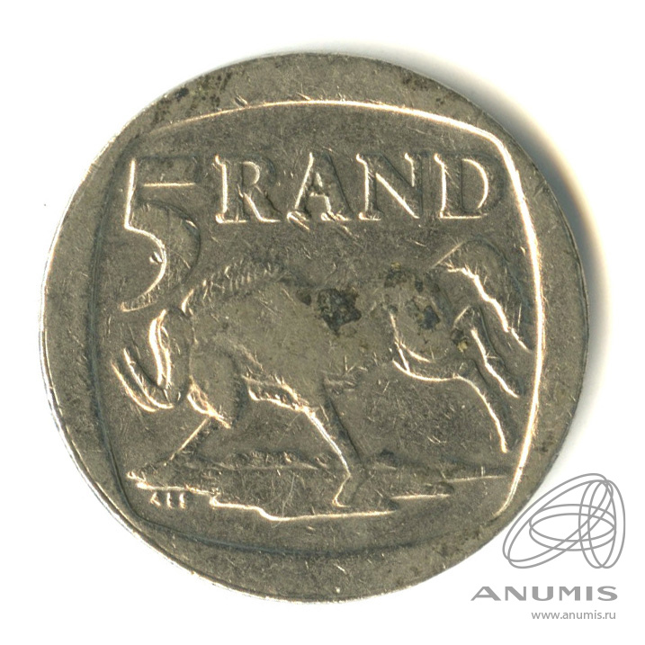 5 rand. 5 Ранд ЮАР 1994.