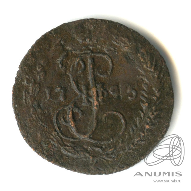 Деньга 1795 ЕМ — ½ копейки