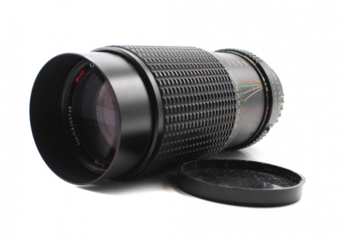 Объектив для фотоаппарата «Sankyo», 14 см. Porst Tele-zoom 1:4.5/75−200 mm. ⌀ 52 см