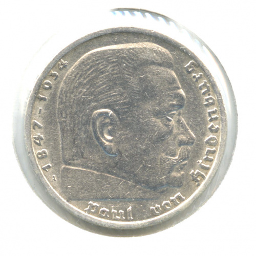 5 рейхсмарок 1935 A. В холдере