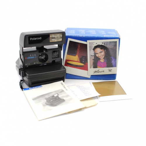 Фотоаппарат «Мгновенной съёмки „Polaroid 636“, с паспортом, инструкцией». Коробка. В исправном состоянии