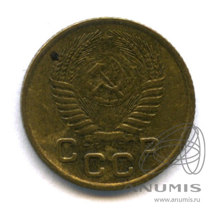 1 копейка 1956 — Венок 16 лент. (шт.2.2.А) Федорин 20 $ (Стебли приспущены)