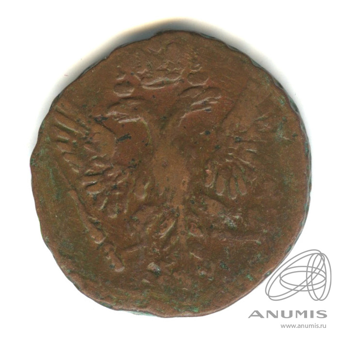 Деньга 1753 — ½ копейки