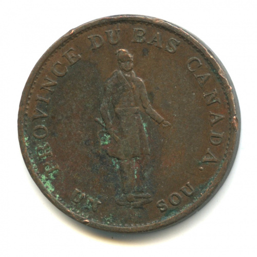 ½ пенни. Токен 1837