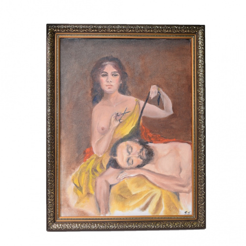 Картина «Самсон и Далила». Автор: Гусева Галина. Масло, холст. Размер 35×45 см
