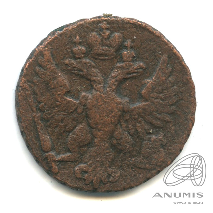 Деньга (½ копейки) 1749 — (½ копейки) - Орел 1744, 1748 г (Орел 1744, 1748 г.)