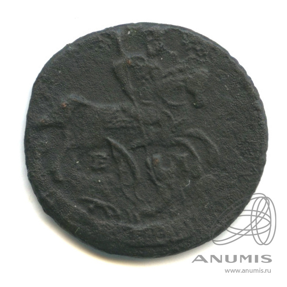 Деньга 1793 ЕМ — ½ копейки