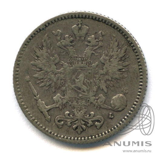 50 пенни 1893 L — Для Финляндии
