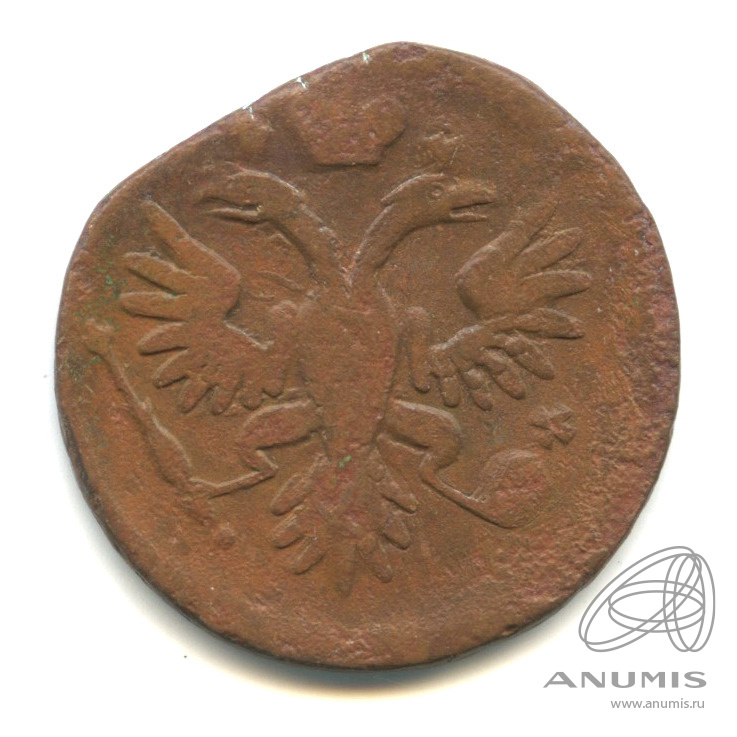 Деньга (½ копейки) 1735 — (½ копейки) - Орел 1730 г (Орел 1730 г.)