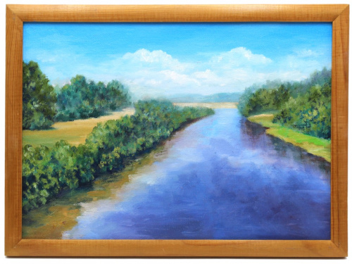 Картина «Жаркий полдень». Масло, холст. Размер 32×23 см