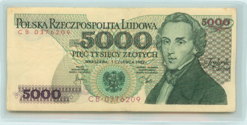 5000 злотых. В запайке 1982