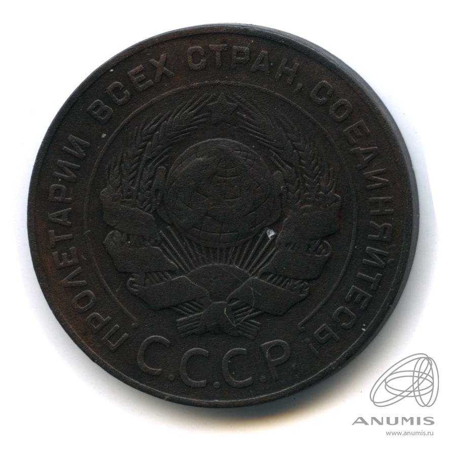 5 копеек 1924 — Гурт гладкий. На Николаевском кружке. Земной шар выпуклый (Земной шар плоский)