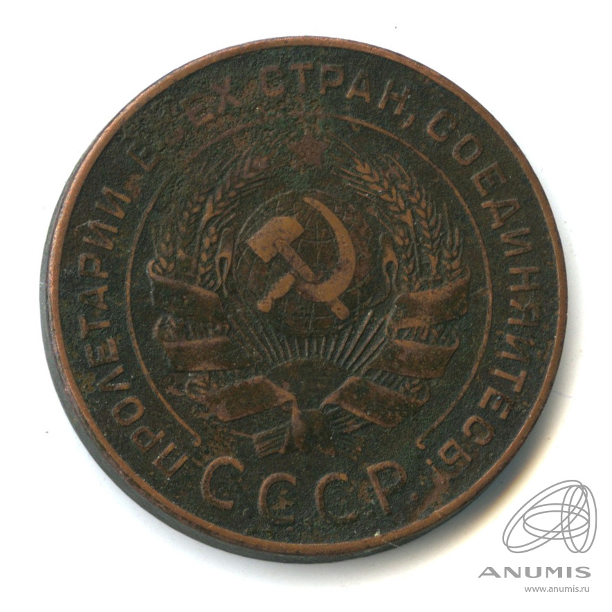 5 копеек 1924 — Гурт гладкий. На Николаевском кружке. Земной шар выпуклый (Земной шар плоский)