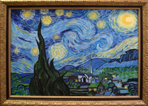 Картина «Звездная ночь». Масло, холст. Размер 60×80 см. Копия ручной работы