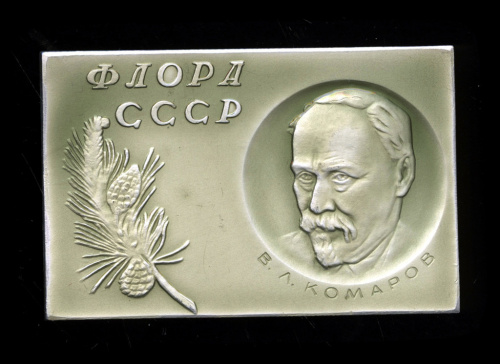 Плакетка «250 лет Ботаническому институту им. В.Л. Комарова» 7×4,5 см