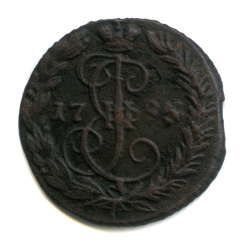 Деньга (½ копейки) 1795 ЕМ. Инкузный брак
